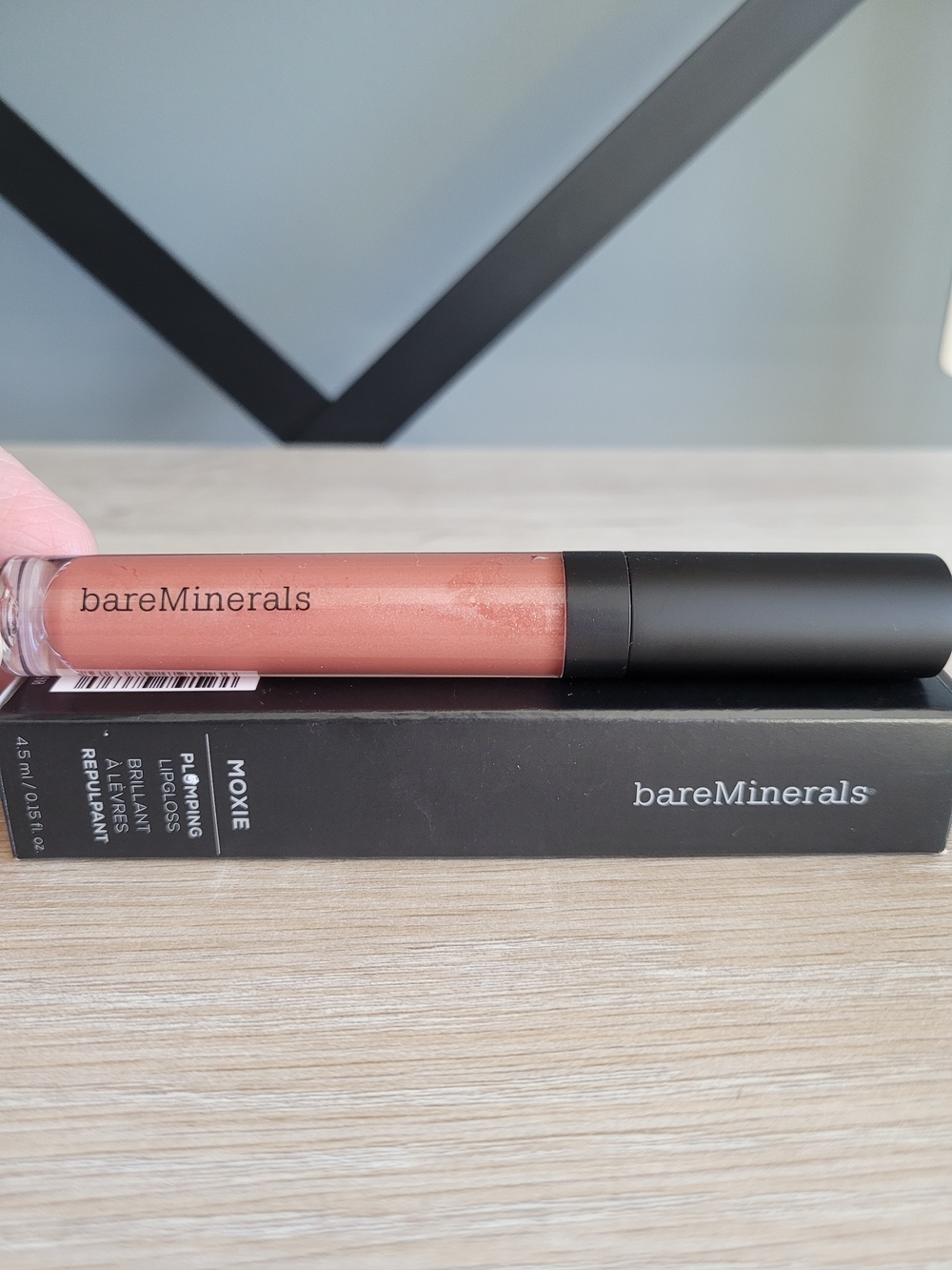 BareMinerals Moxie Plumping Lip Gloss, Shade Spark Plug, Full Size